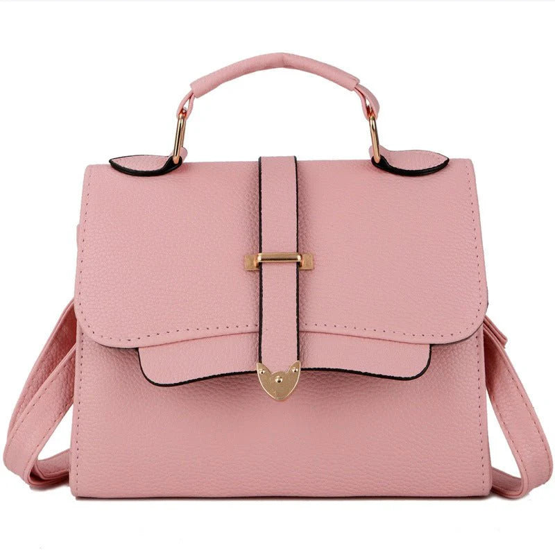 Women's Synthetic Leather Handbag With Handle