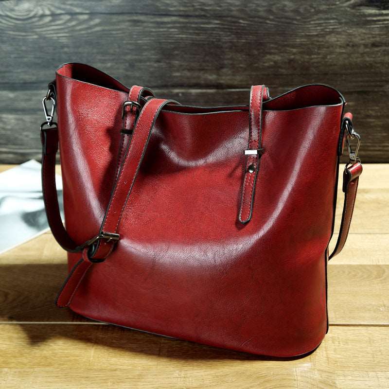 Women's Leather Minimalist Tote Bag