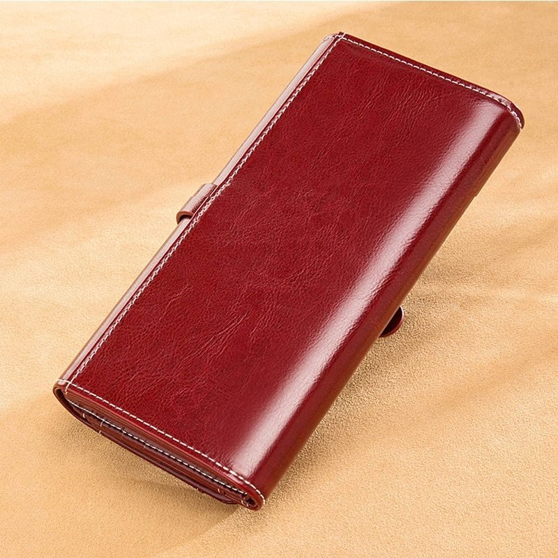 Women's Luxury Large Vintage Buckle Wallet