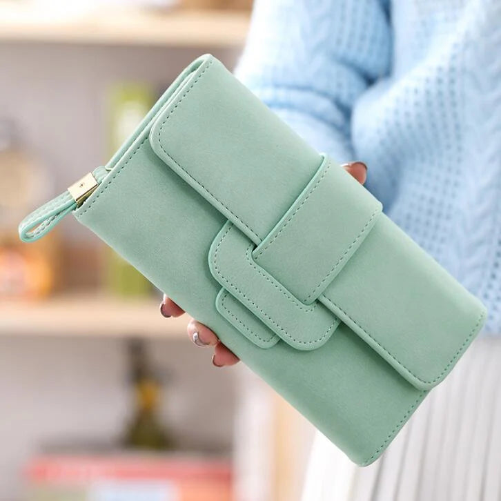 Women's Vegan Faux Leather Clutch Wallet