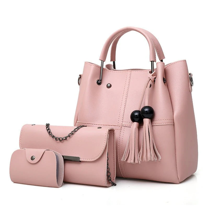 Women's Three Piece Bucket Tote Set