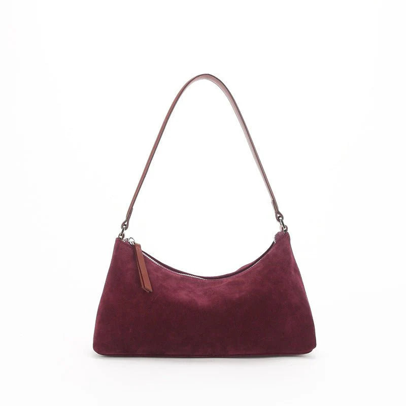 Women's Luxury Suede Underarm Leather Shoulder Handbag