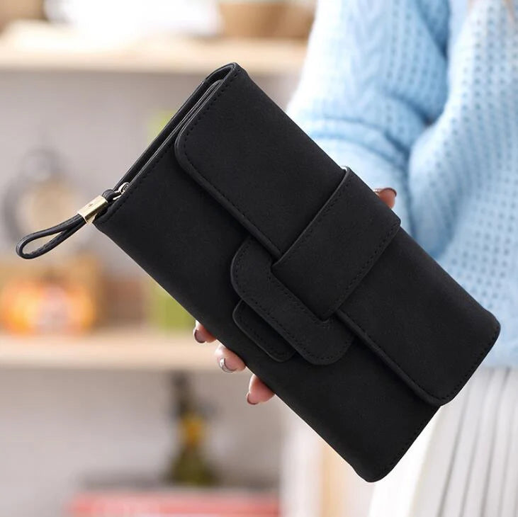 Women's Vegan Faux Leather Clutch Wallet