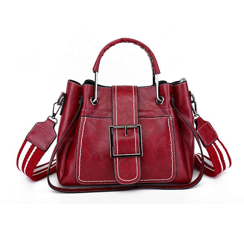 Women's Soft Vintage Bucket Handbag