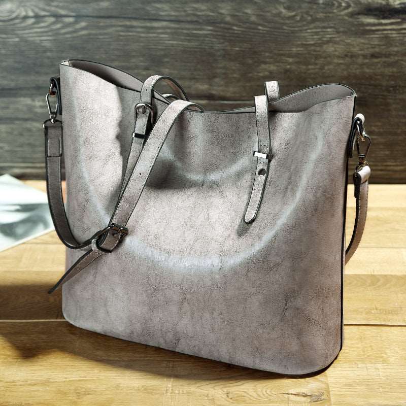 Women's Leather Minimalist Tote Bag