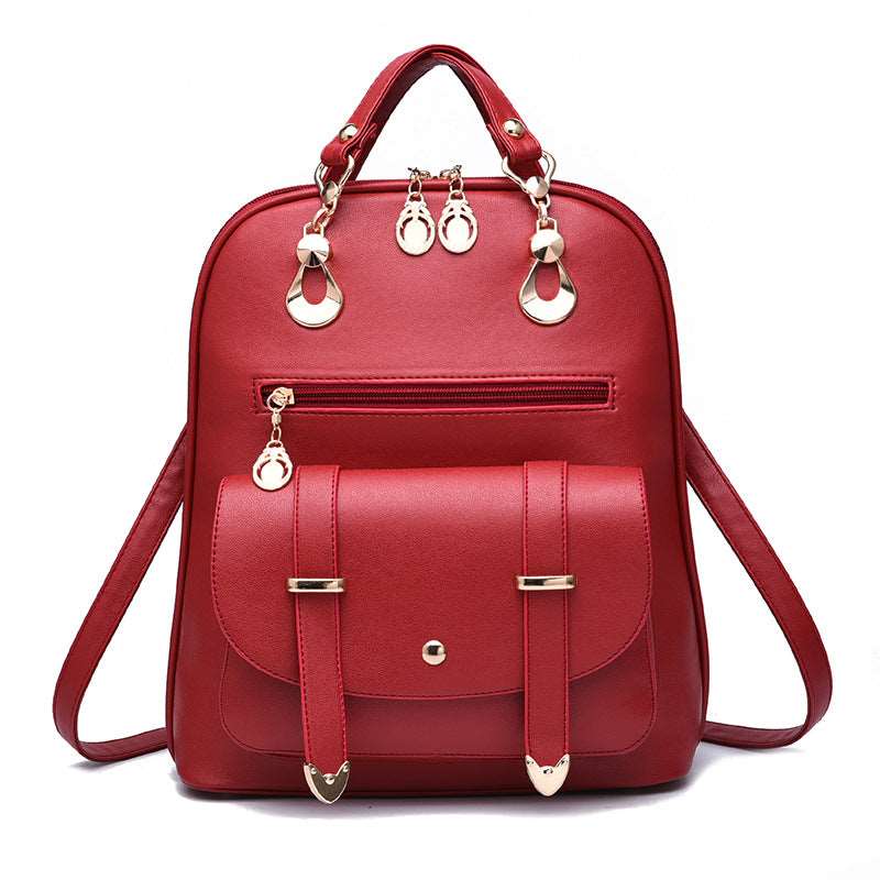 Women's Leather Dual-Use Backpack