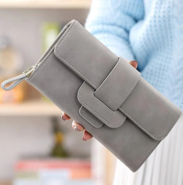 Women's Vegan Faux Leather Clutch Wallet